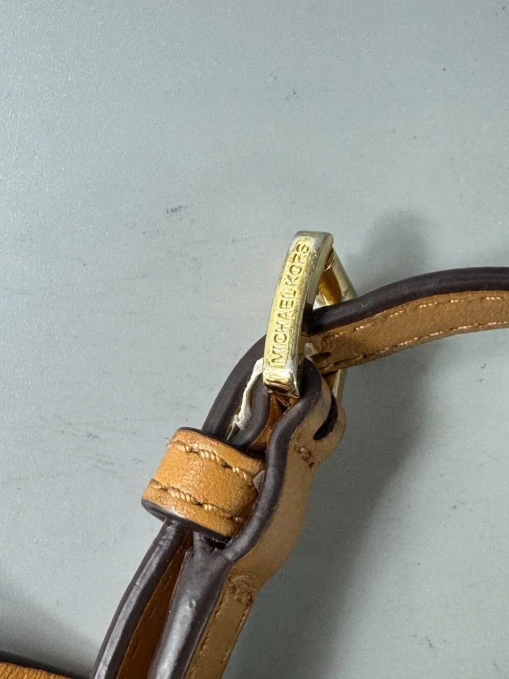 Michael Kors Tan Leather Adjustable Strap